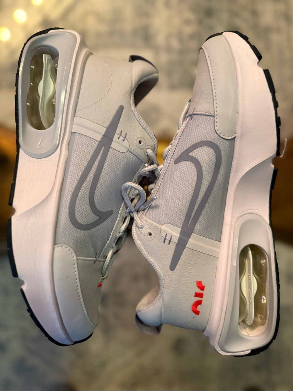 Nike Women’s Light Blue and Gray Air Max INTRLK Sneakers Y2K Clean Girl 9 - Picture 4 of 10